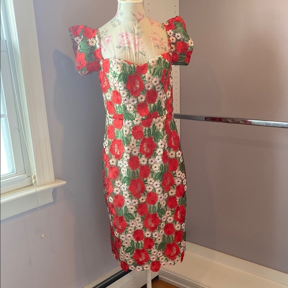 Dress the Population Tara off the shoulder dress size L - Picture 4 of 16